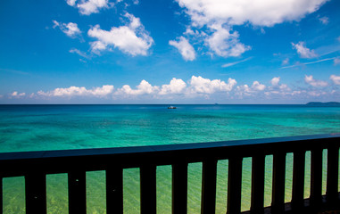 Tekek beach of Tioman island in Malaysia