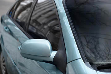 Fototapeta premium Modern car with clean windows outdoors