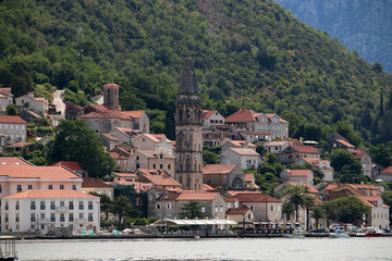 Fototapeta na wymiar old town Perast cityscape Kotor bay Montenegro
