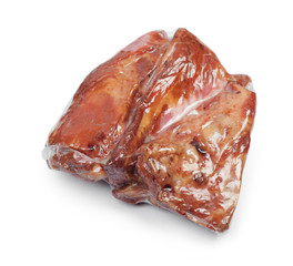 Smoked pork meat in vacuum package
