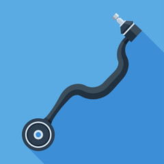 Vector car suspension arm icon. Colorful car parts flat illustration