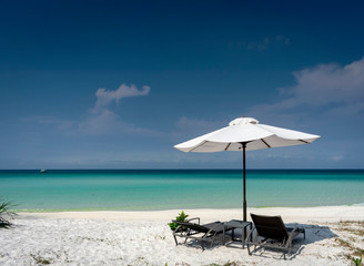long beach in tropical paradise koh rong island cambodia