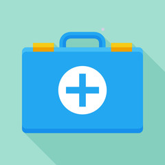 Vector first aid icon. Colorful medical and healthcare concept flat illustration