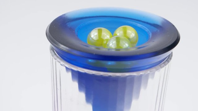 Refraction of light in glass objects, background