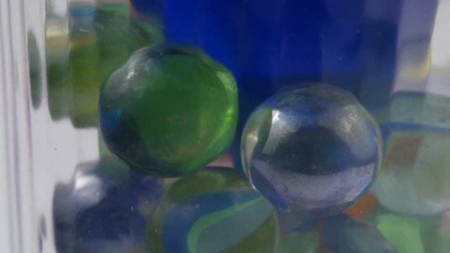 Refraction of light in glass objects, background