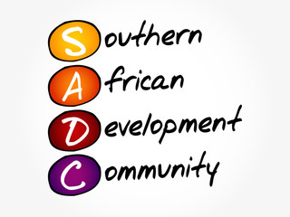 SADC - Southern African Development Community acronym, business concept background