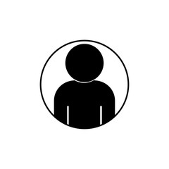black and white icon person round up