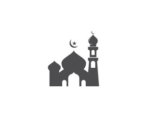 Mosque icon vector