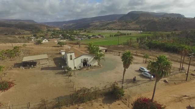 Ruins of the Mission "Descanso" built in 1817, one of the last missions to the north of Baja California.