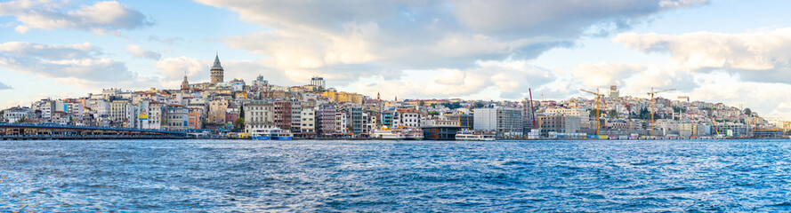 Panorama view of Istanbul city skyline in Istanbul city, Turkey.