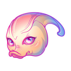 Baby Parasaurolophus in the egg. Cute animal drawing. Sketch style illustration.