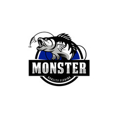 Vintage Fishing Logo Image