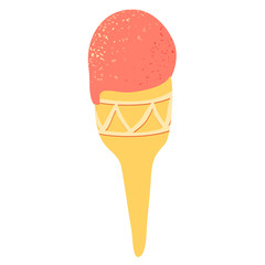 pink ice cream cone