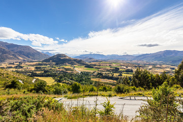 Fototapeta na wymiar Landscape scenery in south New Zealand