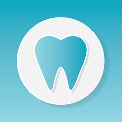 tooth icon- vector illustration