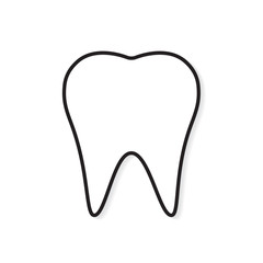 tooth icon- vector illustration