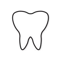 tooth icon- vector illustration