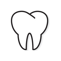 tooth icon- vector illustration