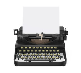 Vintage Typewriter Isolated