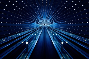 Background of abstract architecture of tunnel