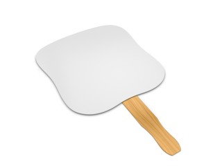 Blank Hand Fan For Mock up. 3d render illustration. 