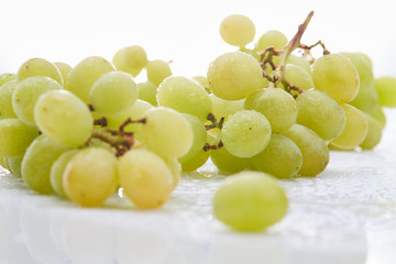 Weintrauben grün Obst