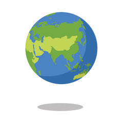 Planet Earth Vector Asia