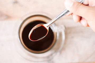 strong espresso coffee