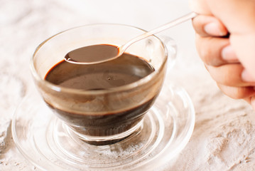 strong espresso coffee