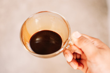 strong espresso coffee