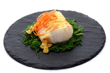 Lomo de bacalao a la plancha
