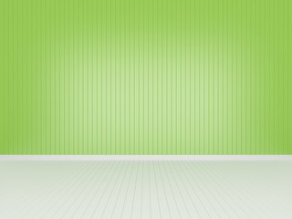 Fototapeta premium lemon green wall with white wood floor ,3d rendering empty room
