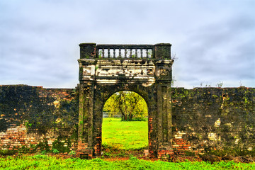 Ancient gate at the Forbidden City in Hue, Vietnam