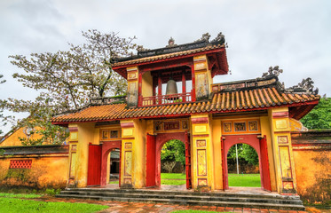 Ancient gate at the Forbidden City in Hue, Vietnam