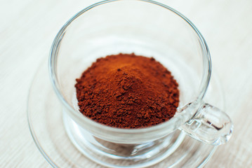 black and strong coffee