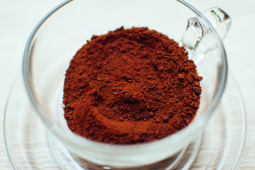 black and strong coffee
