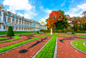 Catherine park in autumn, Tsarskoe Selo (Pushkin), St. Petersburg, Russia