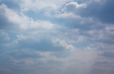 Blue sky with clouds background