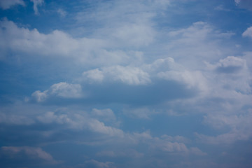 Fototapeta premium Blue sky with clouds background