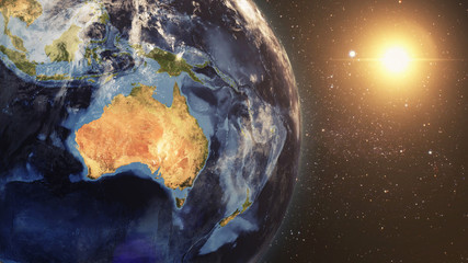 Earth  From Space At Australia
