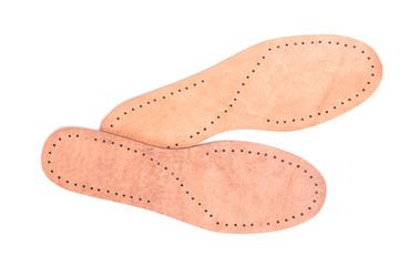 Pair of shoe insole isolated