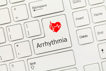 White conceptual keyboard - Arrhythmia