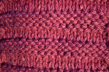  Handmade knitwear, closeup.