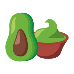 avocado with guacamole