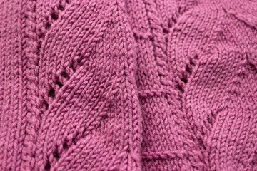  Handmade knitwear, closeup.
