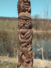 Wood carving-Street photography