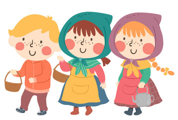 Kids Sweden Easter Witch Illustration