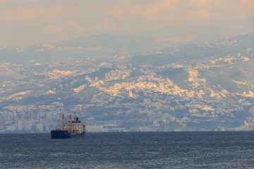 The coast of Beirut, Lebanon