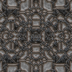3d  effect - abstract metallic surface graphic 