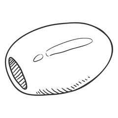 Vector Sketch Olive without Bone